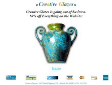 Tablet Screenshot of creativeglazes.com
